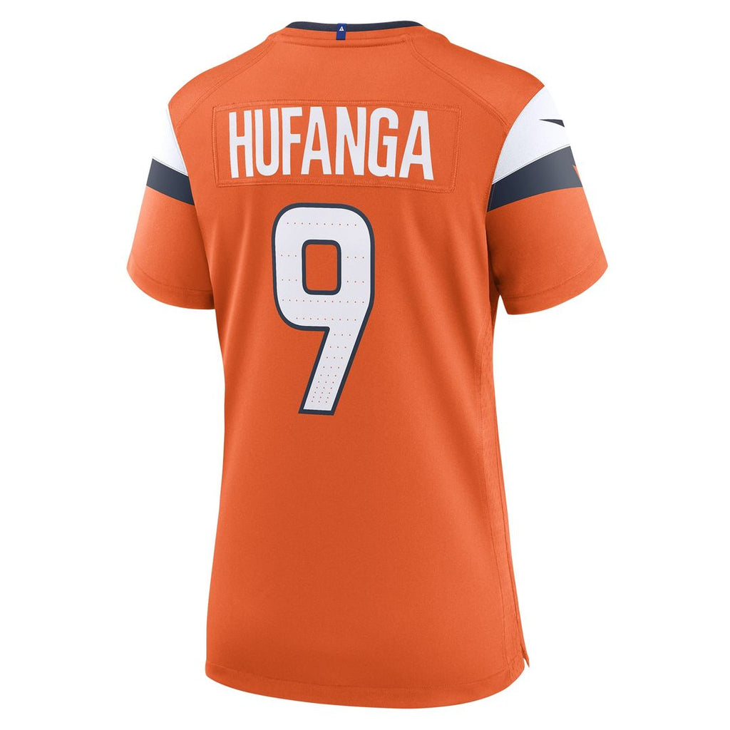 Talanoa Hufanga Denver Broncos Nike Women's Team Game Jersey - Orange