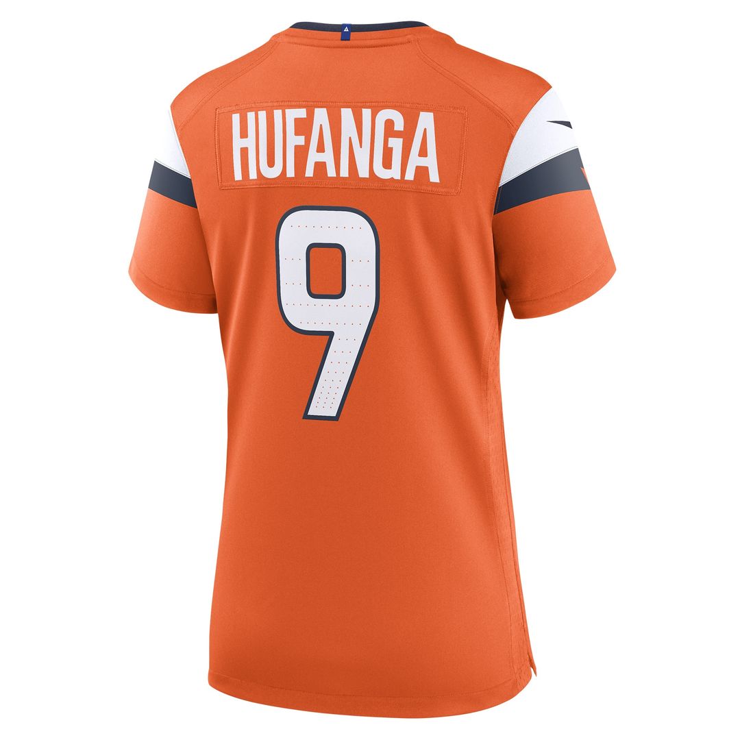 Talanoa Hufanga Denver Broncos Nike Women's Team Game Jersey - Orange