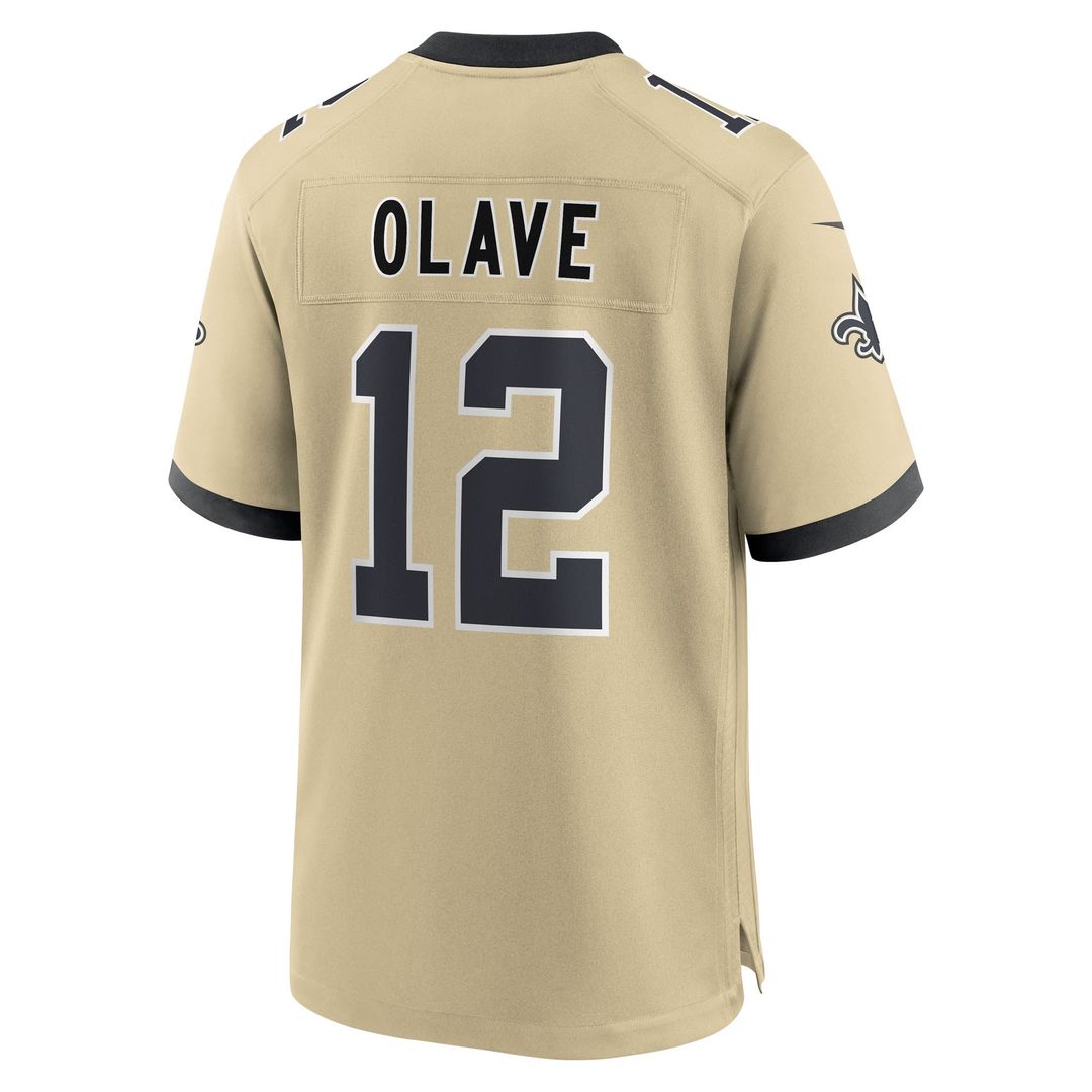 Chris Olave New Orleans Saints Nike Youth Gameday Golds Alternate Game Player Official Jersey - Gold