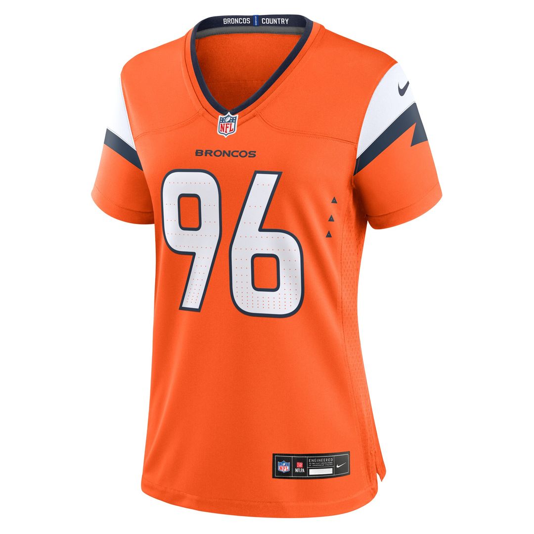 Eyioma Uwazurike Denver Broncos Nike Women's Team Game Jersey - Orange