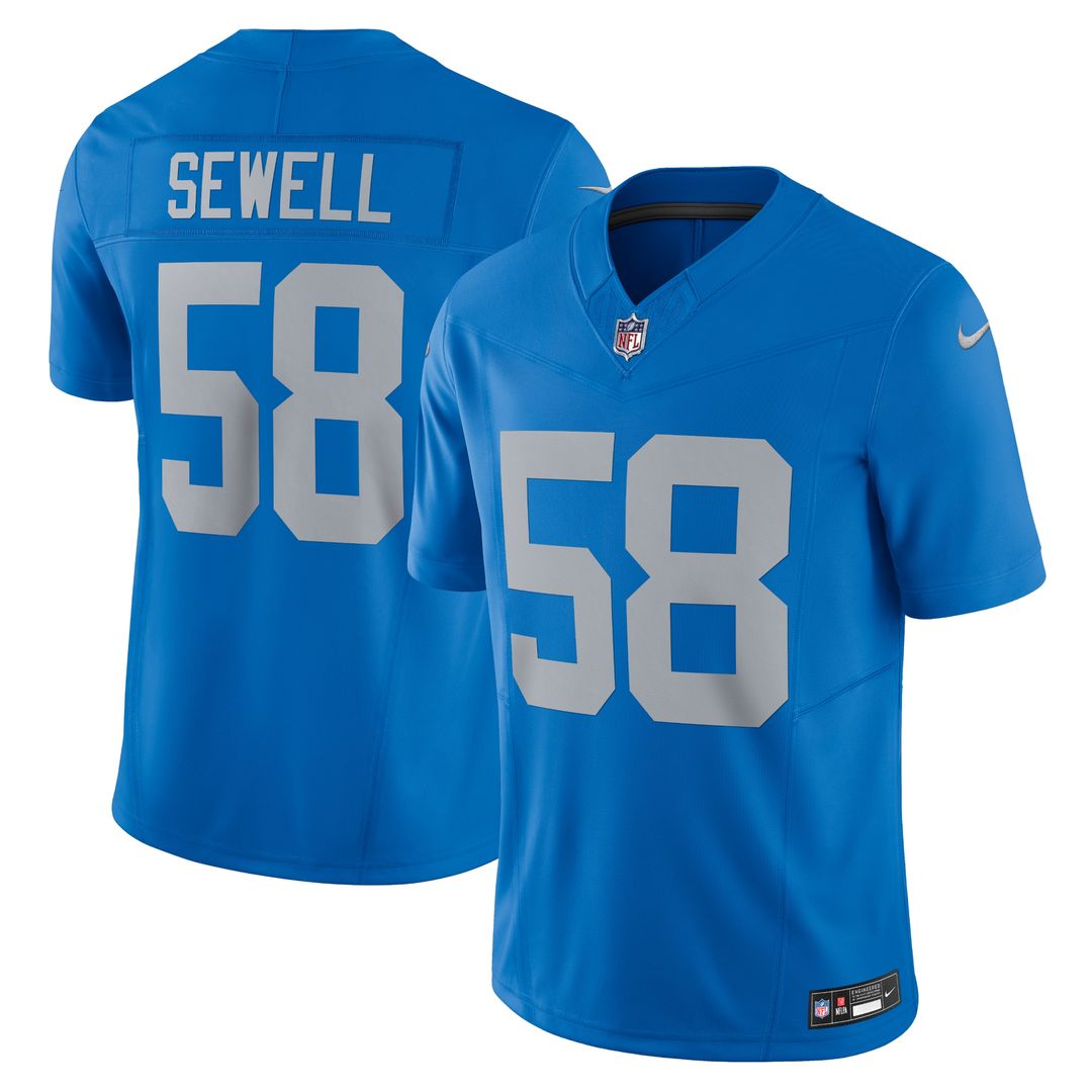 Penei Sewell Detroit Lions Nike Vapor F.U.S.E. Alternate Limited Jersey - Black