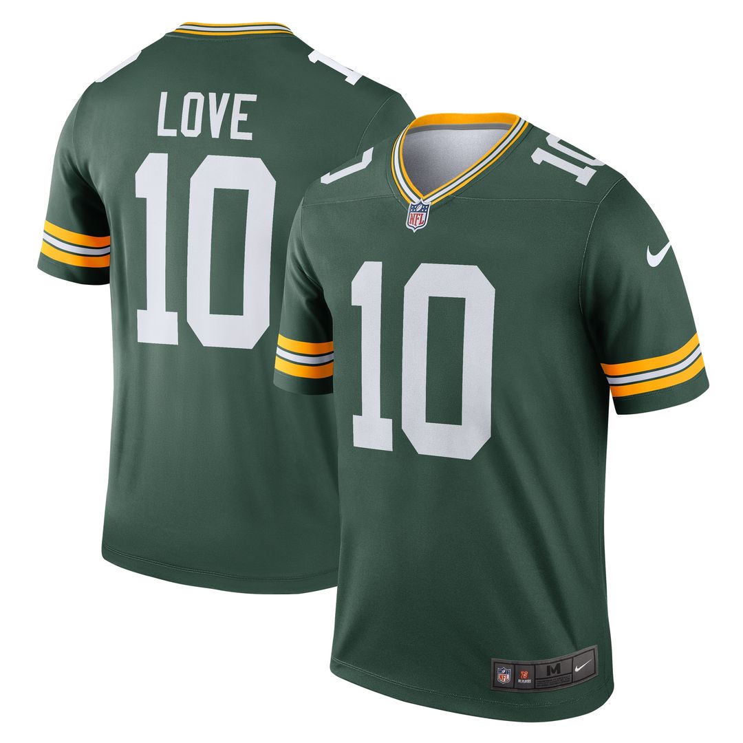 Jordan Love Green Bay Packers Nike Legend Player Performance Top - Green