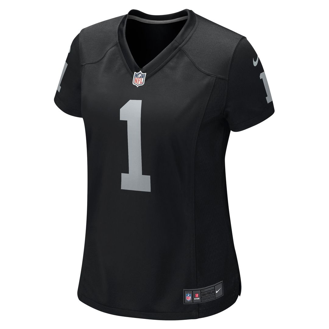 Number 1 Bride Las Vegas Raiders Nike Women's Game Official Jersey - Black