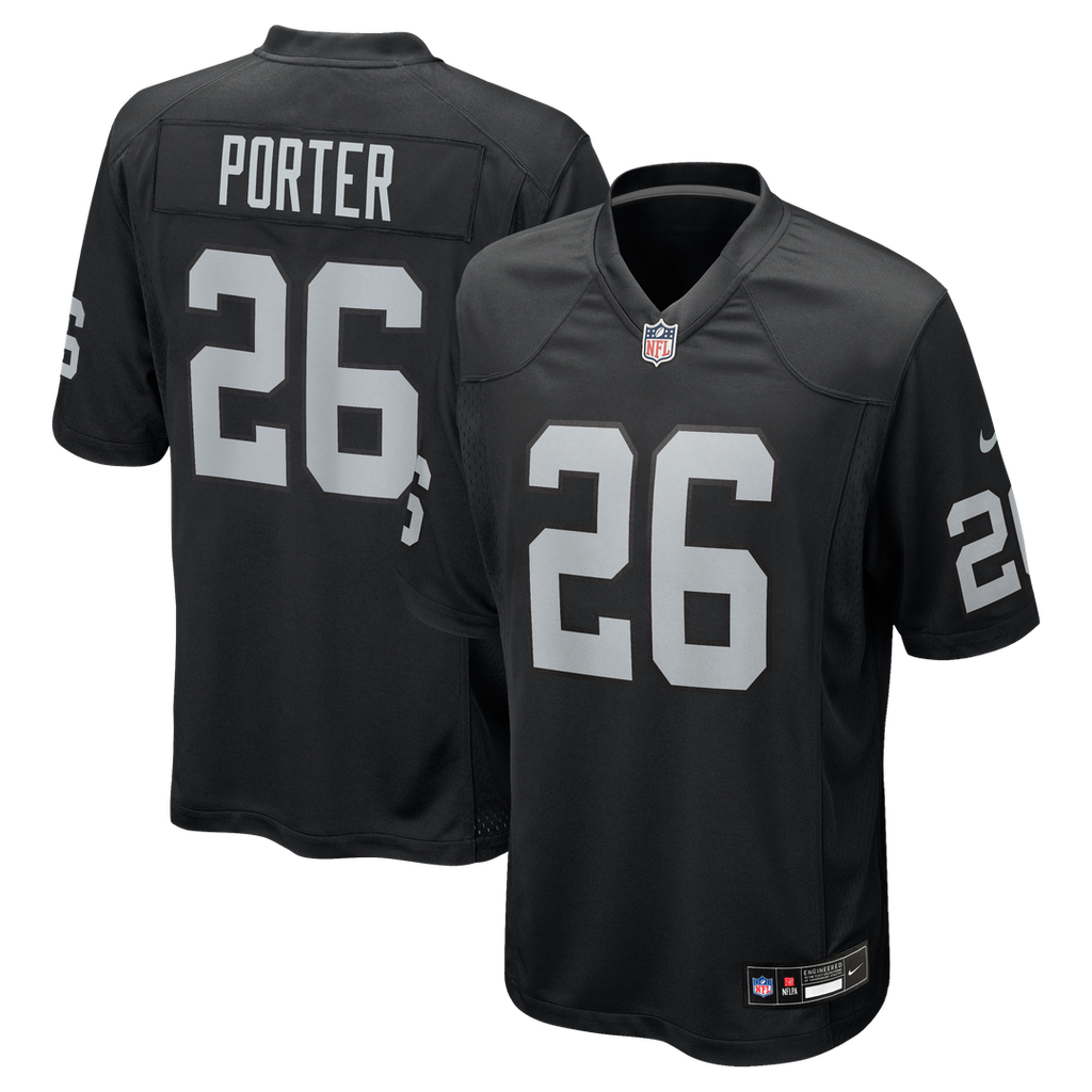 Darien Porter Las Vegas Raiders Nike Team Game Jersey - Black