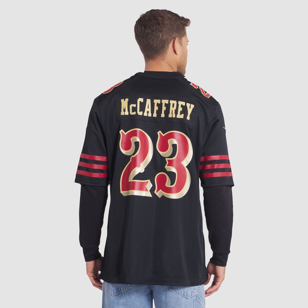 Christian McCaffrey San Francisco 49ers Nike 2025 Rivalries Collection Game Official Jersey - Black