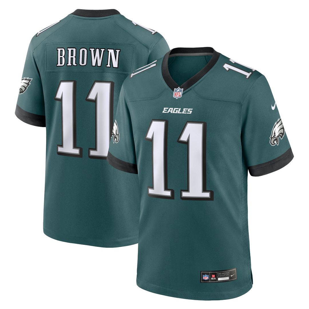 A.J. Brown Philadelphia Eagles Nike Alternate Game Player Official Jersey - Kelly Green
