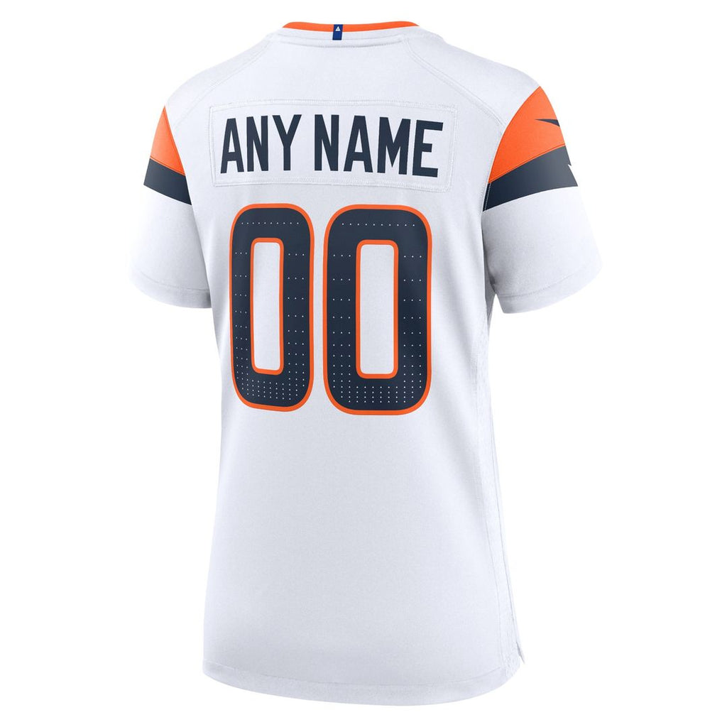 Denver Broncos Nike Women's Custom Game Official Jersey  - White