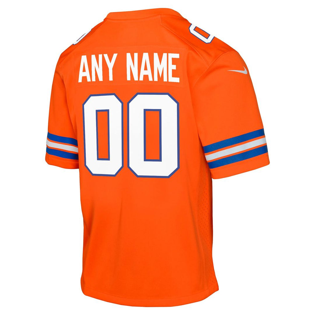 Denver Broncos Nike Youth Mile High Collection 1977 Throwback Custom Game Official Jersey - Orange