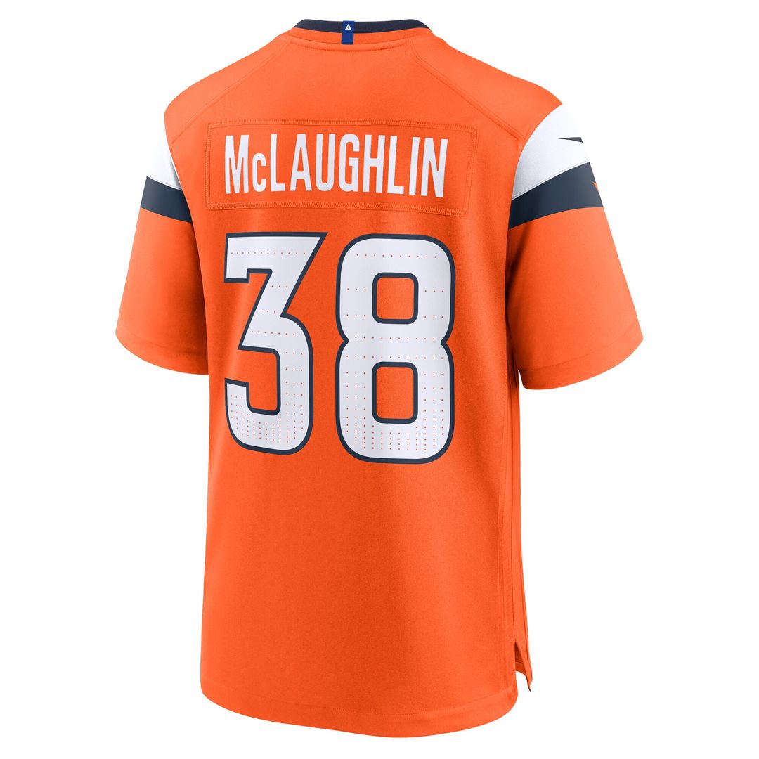 Jaleel McLaughlin Denver Broncos Nike Team Game Official Jersey -  Orange
