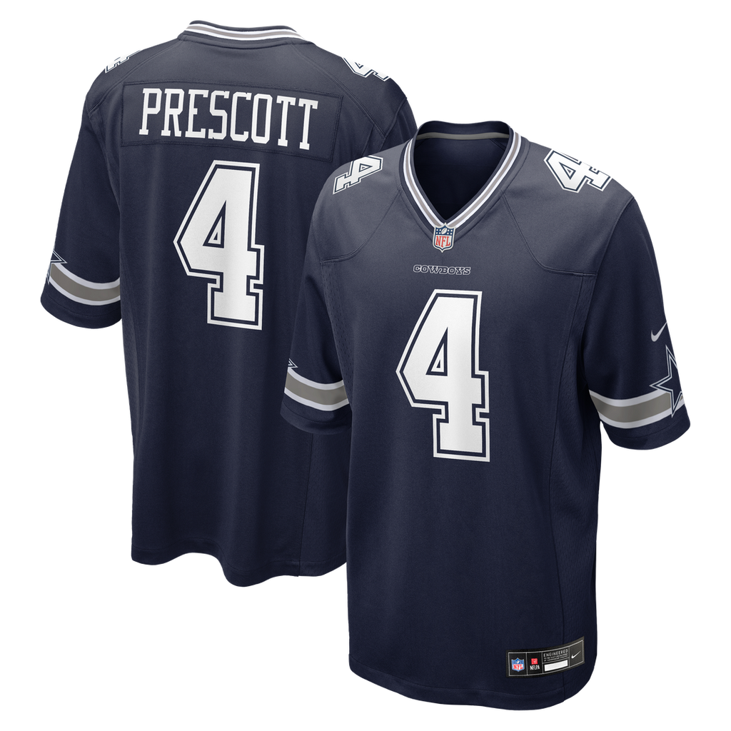 Dak Prescott Dallas Cowboys Nike Game Team Official Jersey - Navy