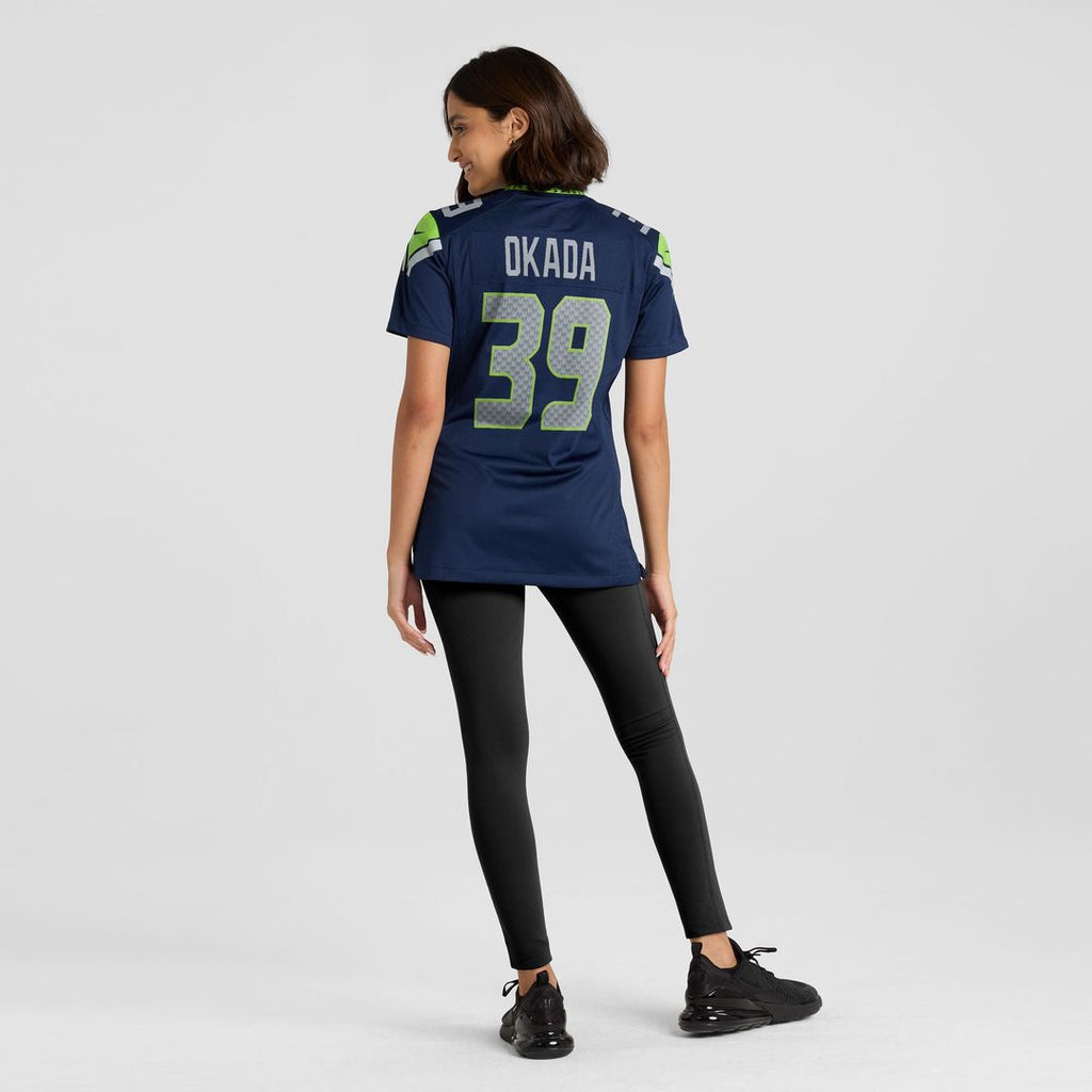 Ty Okada Seattle Seahawks Nike Women's Team Game Official Jersey -  College Navy