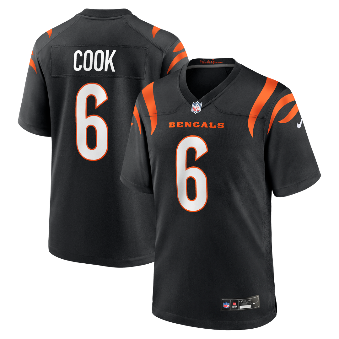 Bryan Cook Cincinnati Bengals Nike Team Game Jersey - Black