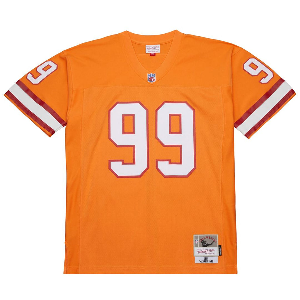 Warren Sapp Tampa Bay Buccaneers Mitchell & Ness 1995 Legacy Replica Official Jersey - Orange