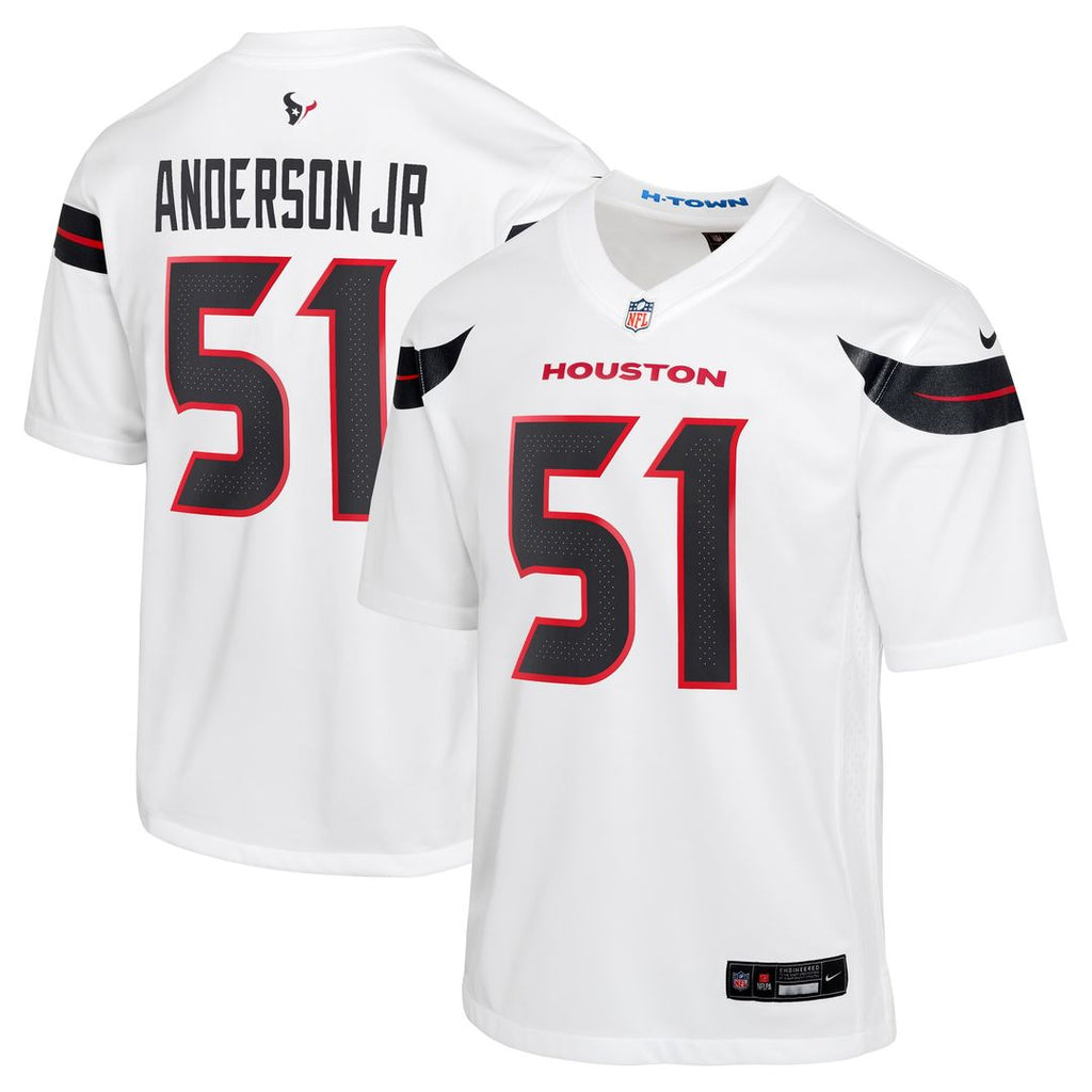 Will Anderson Jr. Houston Texans Nike Youth Game Official Jersey - White