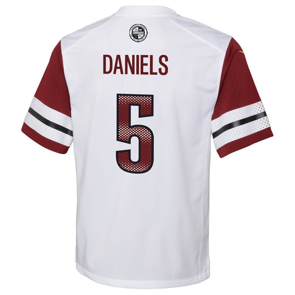 Jayden Daniels Washington Commanders Nike Youth Game Official Jersey - White