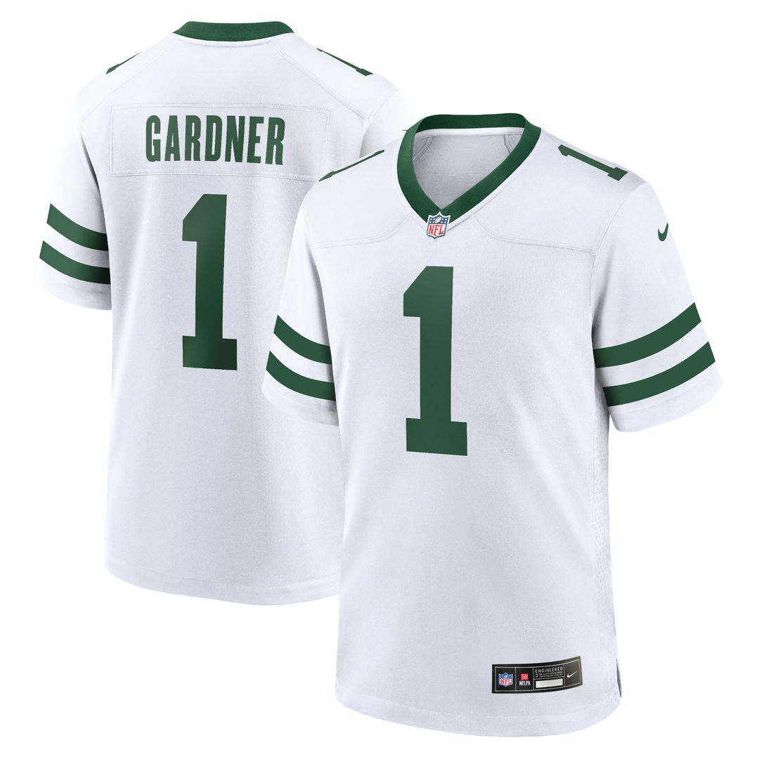 Ahmad Sauce Gardner New York Jets Nike Game Official Jersey - Legacy White