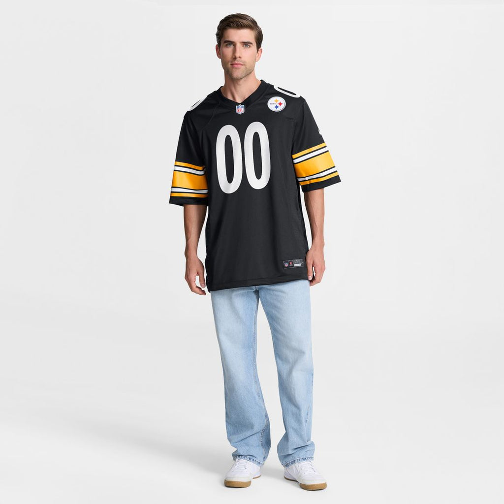 Pittsburgh Steelers Nike Custom Game Official Jersey - Black