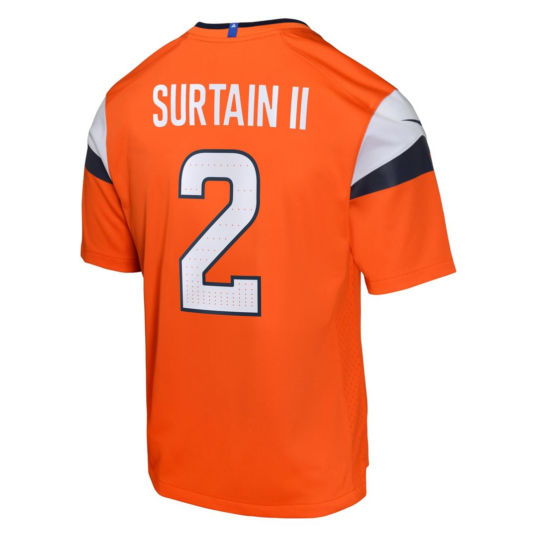 Patrick Surtain II Denver Broncos Nike Youth Game Official Jersey - Orange
