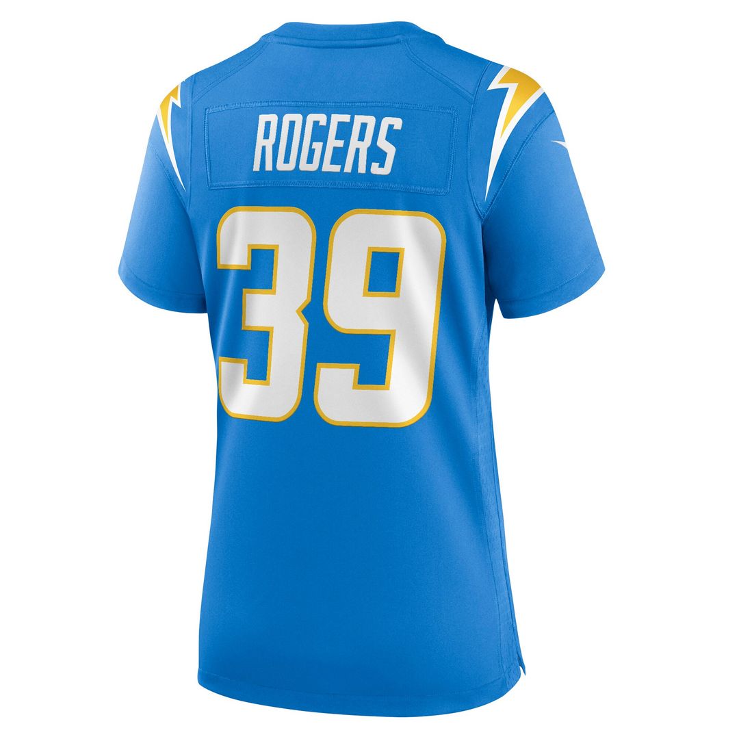 Eric Rogers Los Angeles Chargers Nike Women's Team Game Jersey - Powder Blue