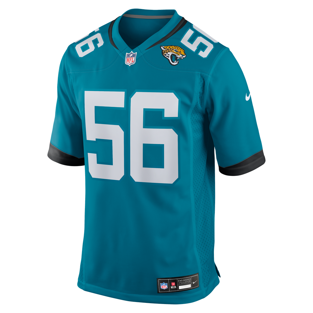 Yasir Abdullah Jacksonville Jaguars Nike Team Game Jersey - Teal