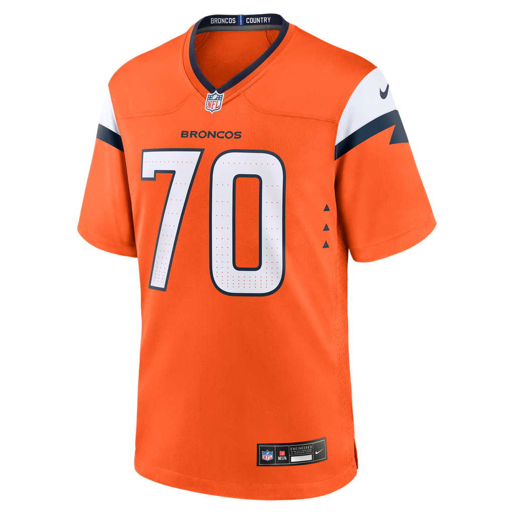 Marques Cox Denver Broncos Nike Team Game Official Jersey -  Orange