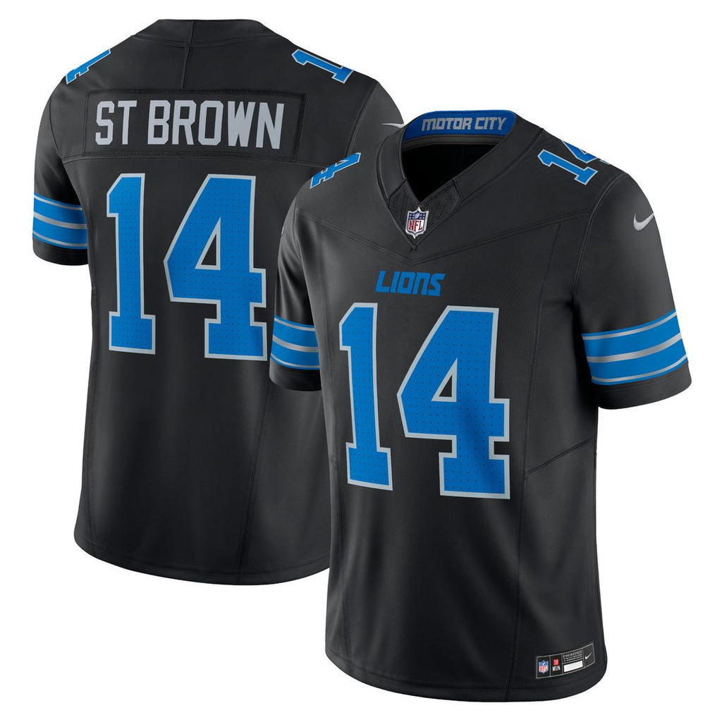 Amon-Ra St. Brown Detroit Lions Nike 2nd Alternate Vapor F.U.S.E. Limited Official Jersey - Black