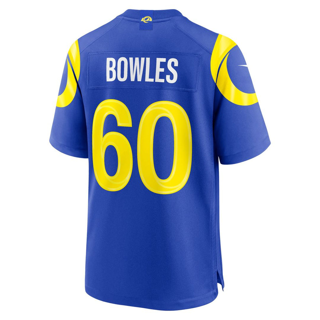 Wyatt Bowles Los Angeles Rams Nike Team Game Official Jersey -  Royal