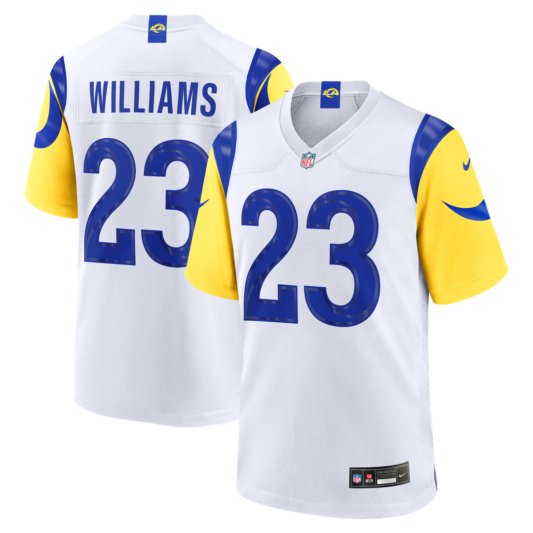 Kyren Williams Los Angeles Rams Nike White Game Player Jersey - White