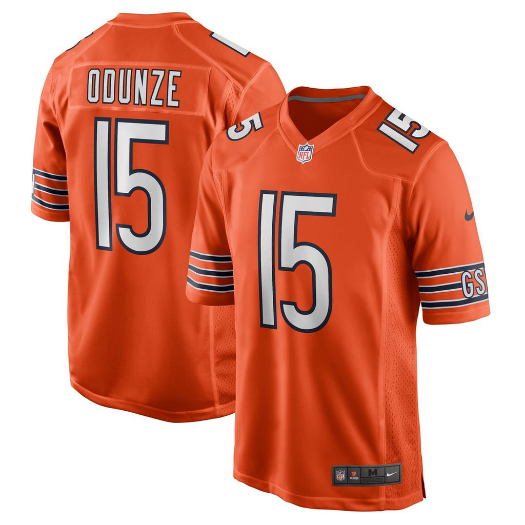 Rome Odunze Chicago Bears Nike Alternate Game Official Jersey - Orange