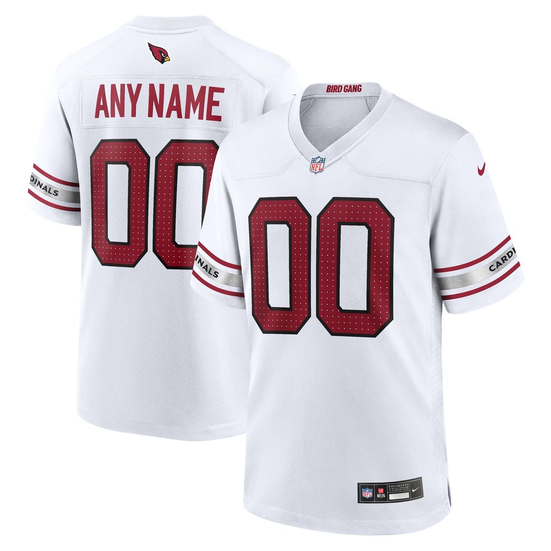 Arizona Cardinals Nike Custom Game Official Jersey - White