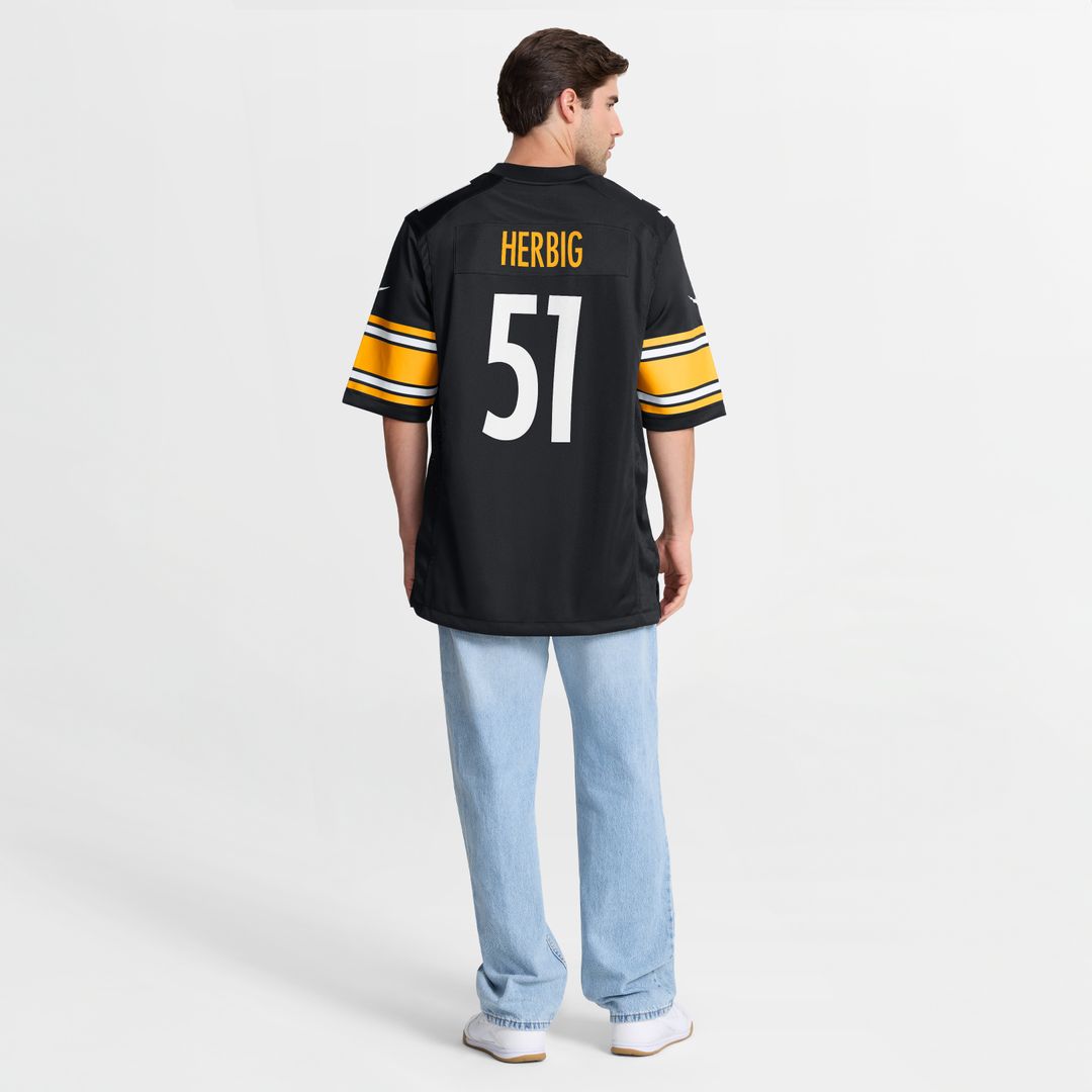 Nick Herbig Pittsburgh Steelers Nike Game Jersey - Black