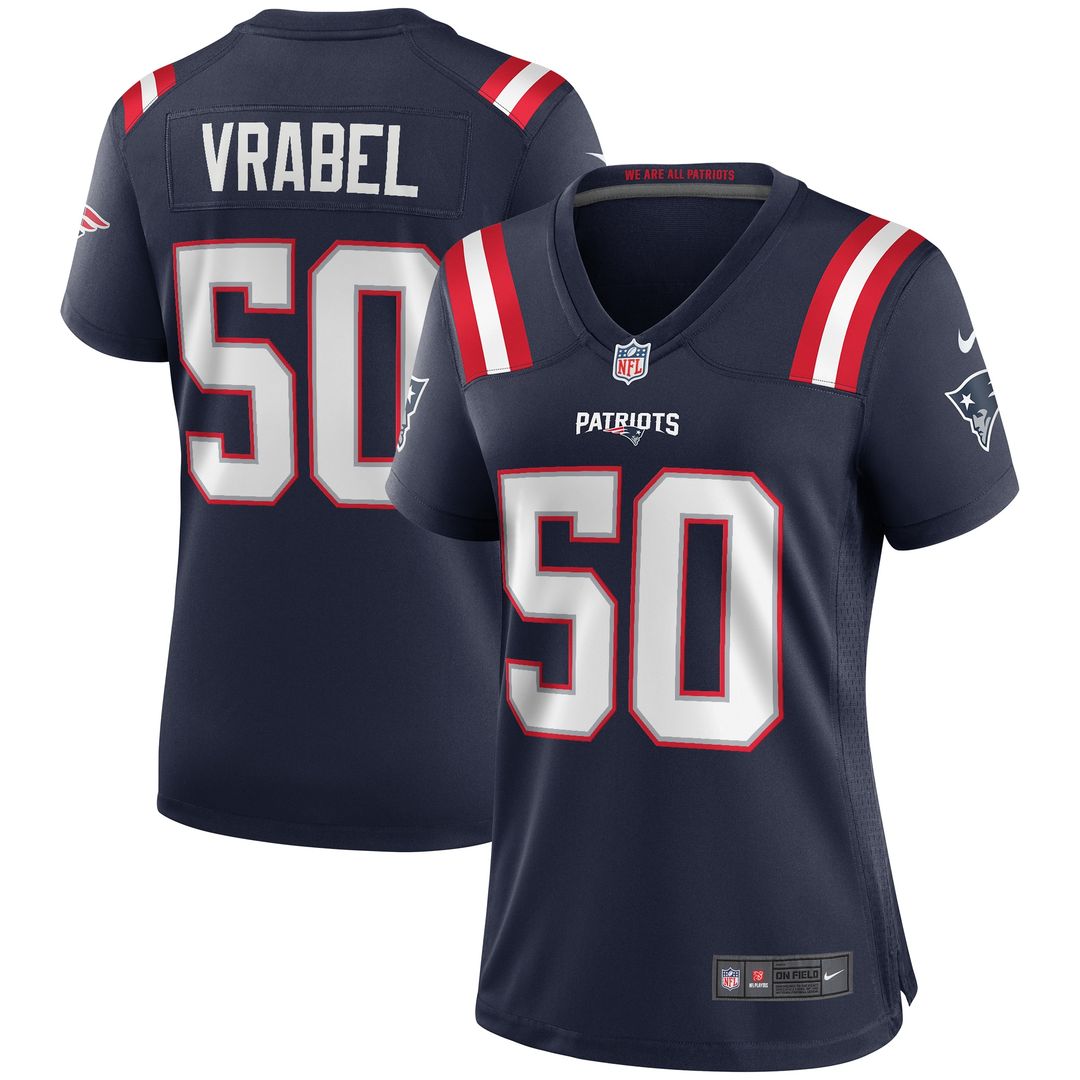 Mike Vrabel New England Patriots Nike Women's Retired Game Official Jersey - Red