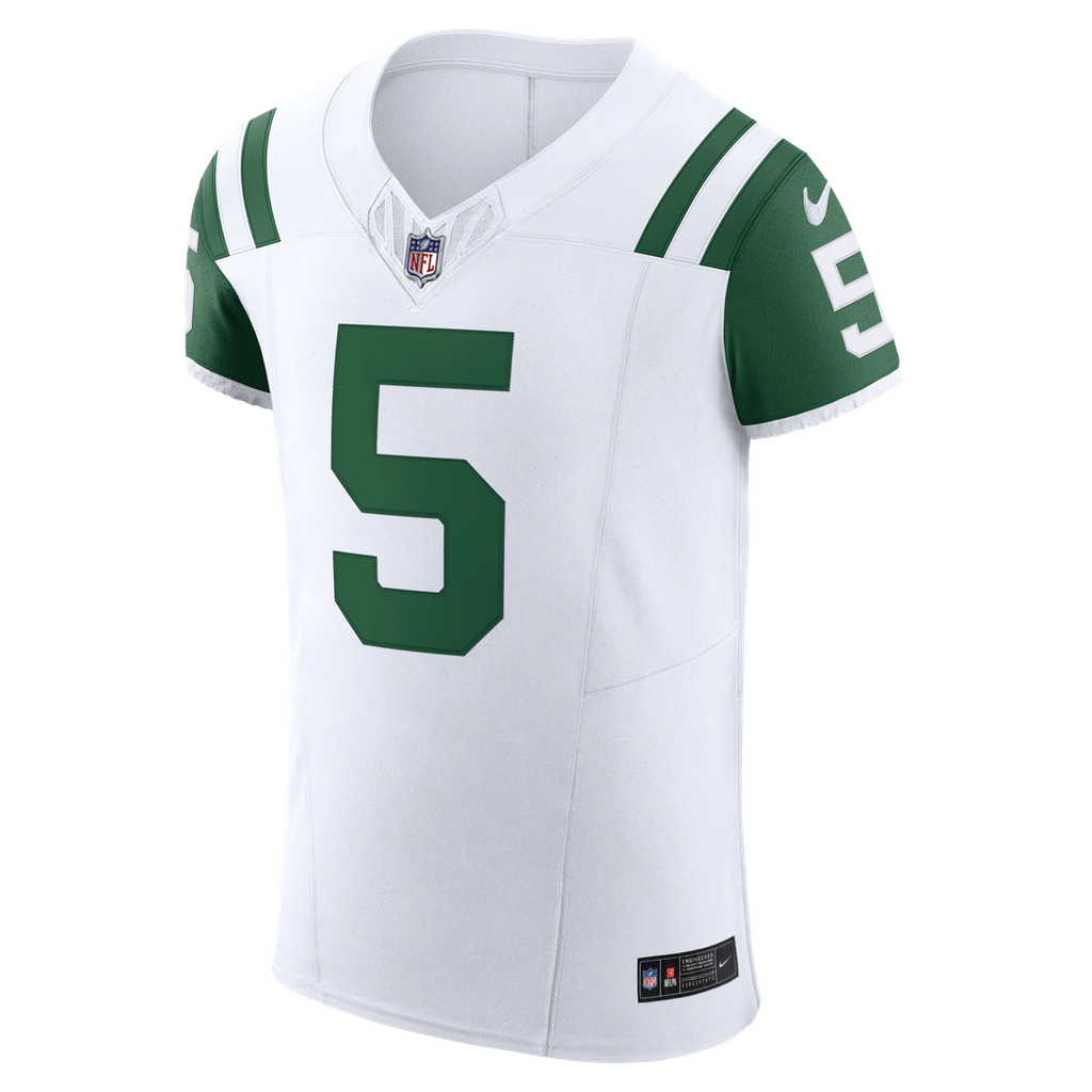Garrett Wilson New York Jets Nike Classic Alternate Vapor F.U.S.E. Elite Official Jersey - White