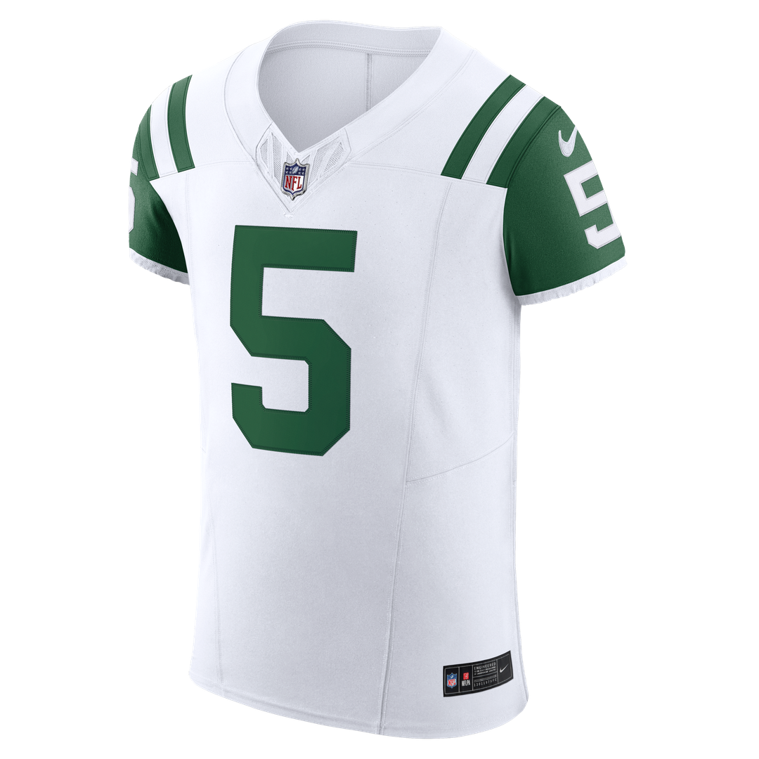 Garrett Wilson New York Jets Nike Classic Alternate Vapor F.U.S.E. Elite Official Jersey - White