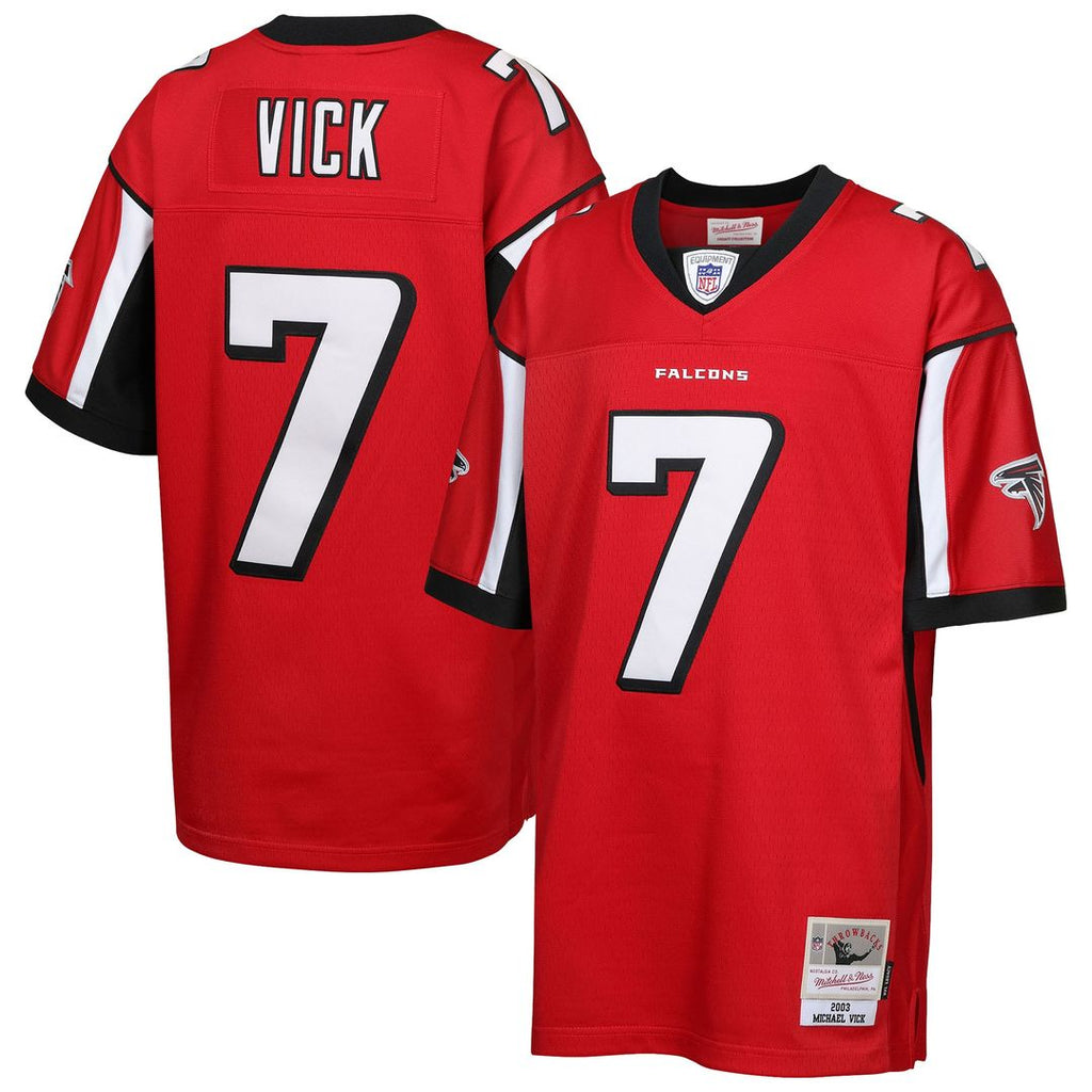 Michael Vick Atlanta Falcons Mitchell & Ness Youth 2003 Legacy Retired Player Official Jersey - Red