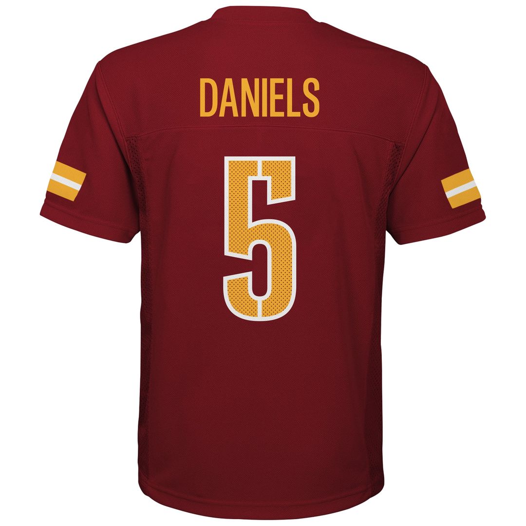 Jayden Daniels Washington Commanders Youth Replica Player Official Jersey - Burgundy