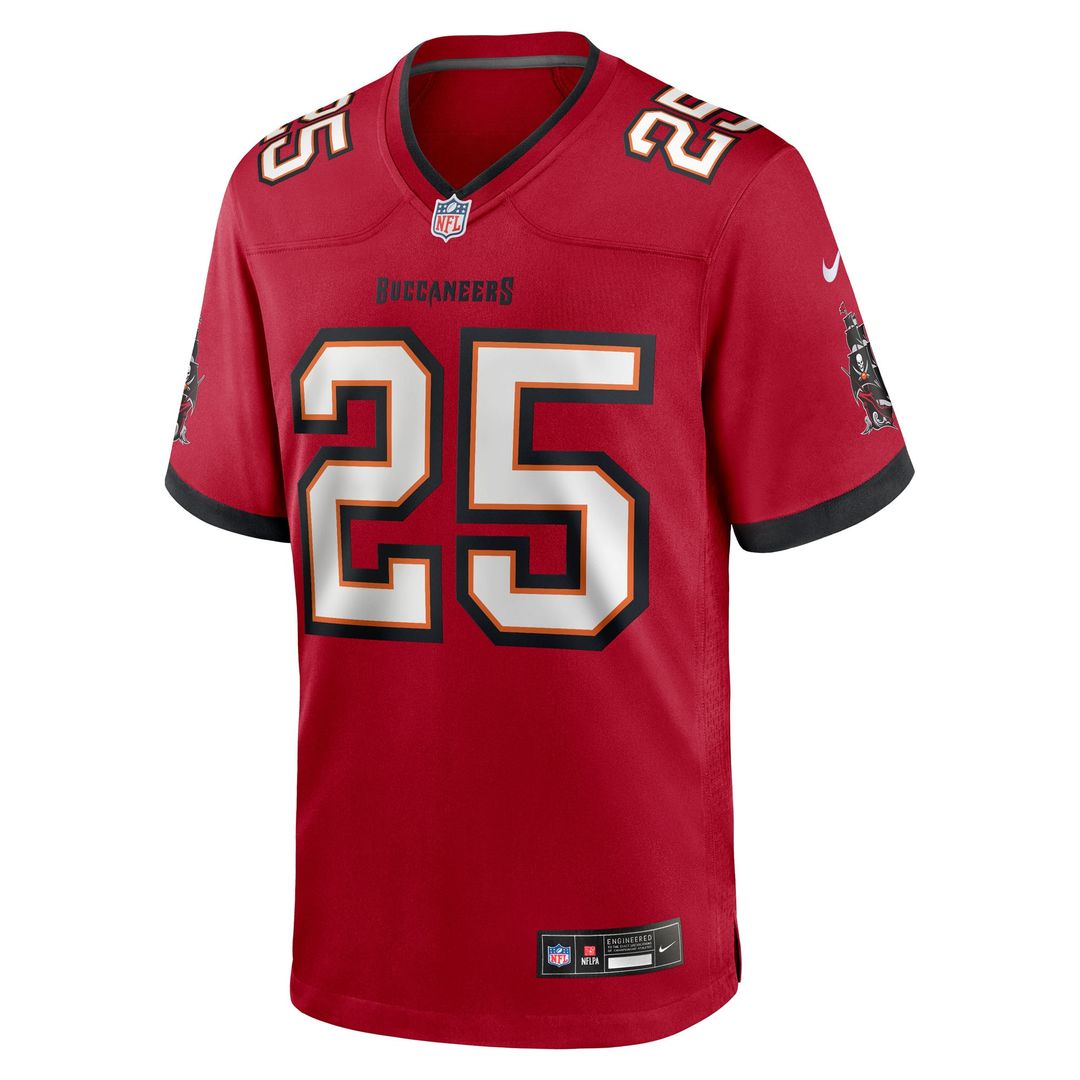 Jacob Parrish Tampa Bay Buccaneers Nike Team Game Official Jersey -  Red