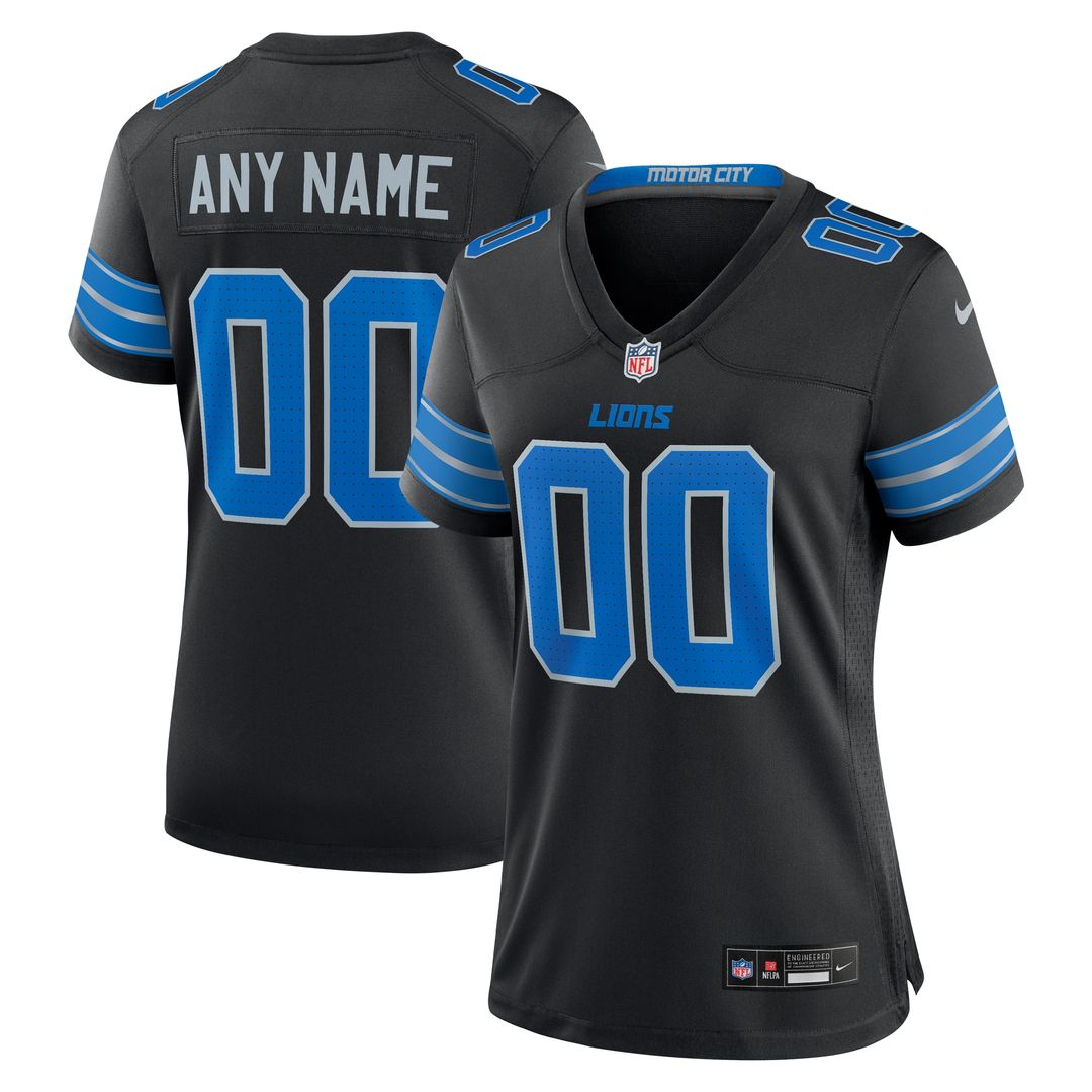Detroit Lions Nike Women's Alternate Custom Game Official Jersey - Blue