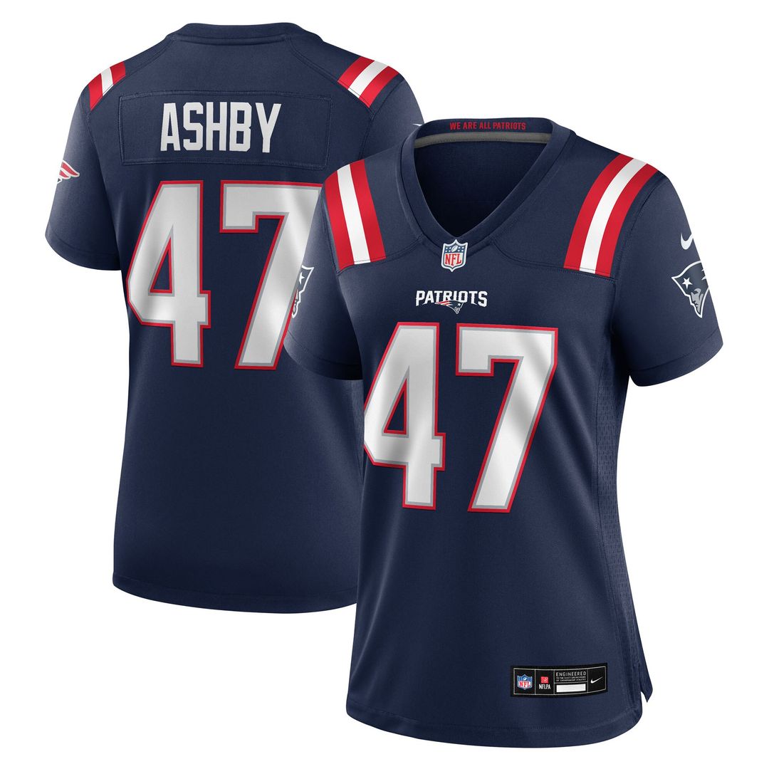 Julian Ashby New England Patriots Nike Women's Team Game Official Jersey -  Navy