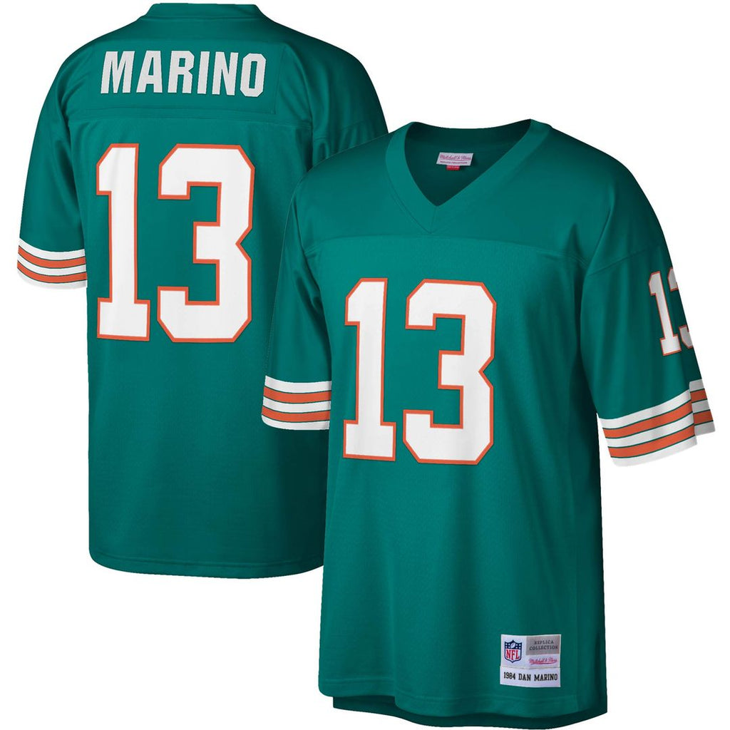 Dan Marino Miami Dolphins Mitchell & Ness Legacy Replica Official Jersey - Aqua