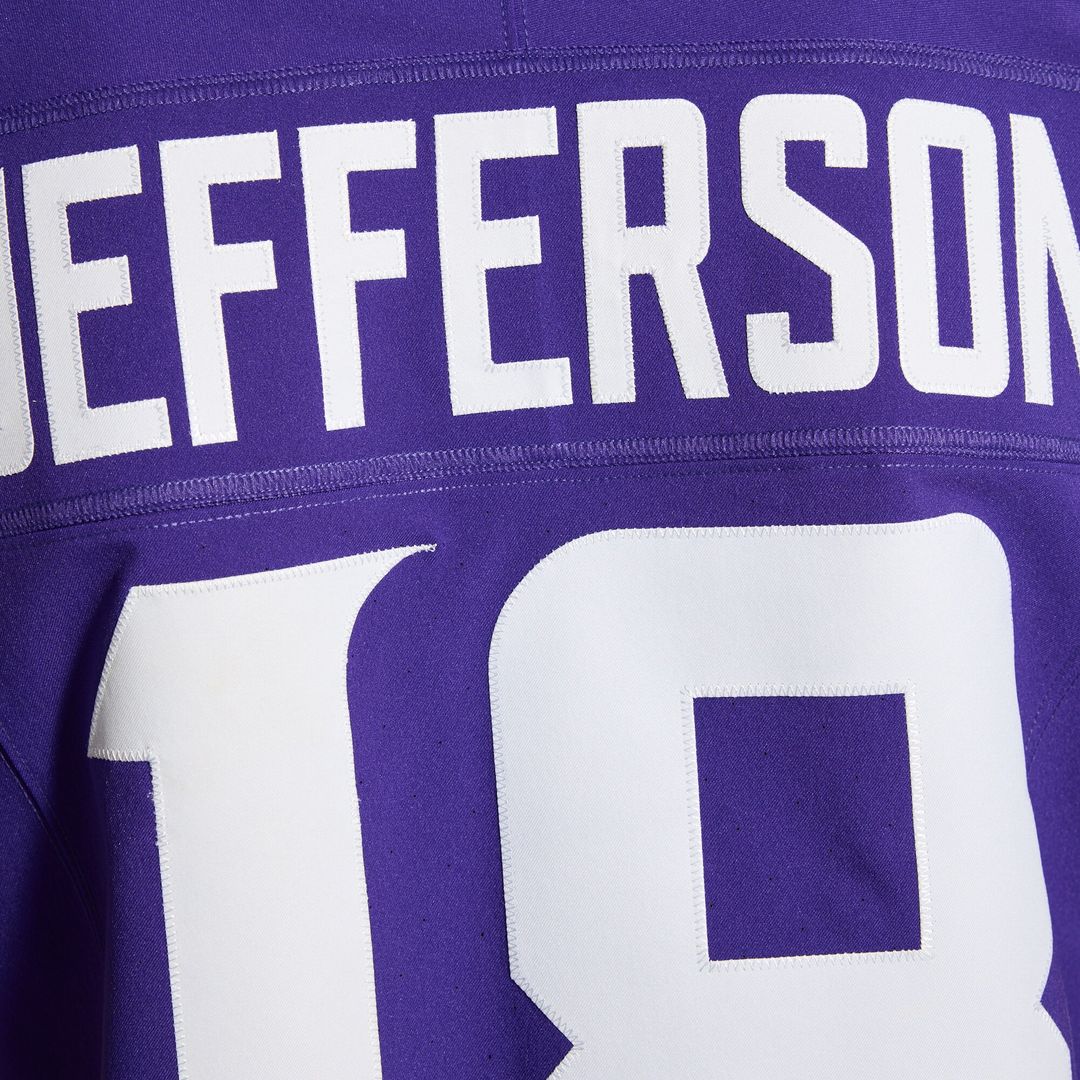 Justin Jefferson Minnesota Vikings Nike Vapor F.U.S.E. Elite Jersey - Purple