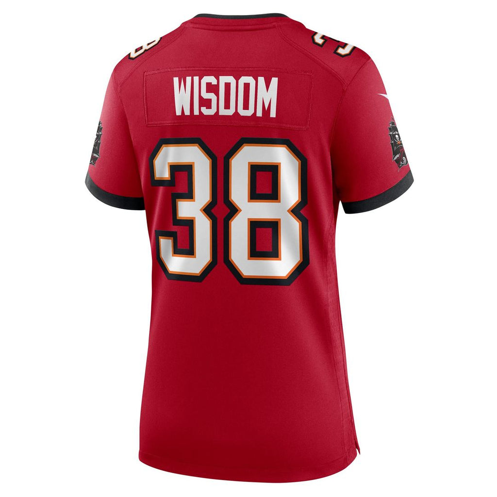 Rashad Wisdom Tampa Bay Buccaneers Nike Women's Team Game Jersey - Red