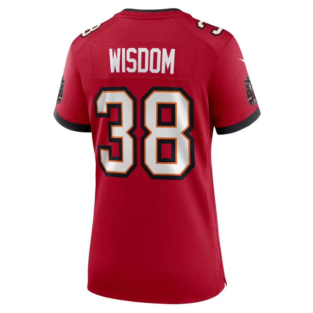 Rashad Wisdom Tampa Bay Buccaneers Nike Women's Team Game Jersey - Red