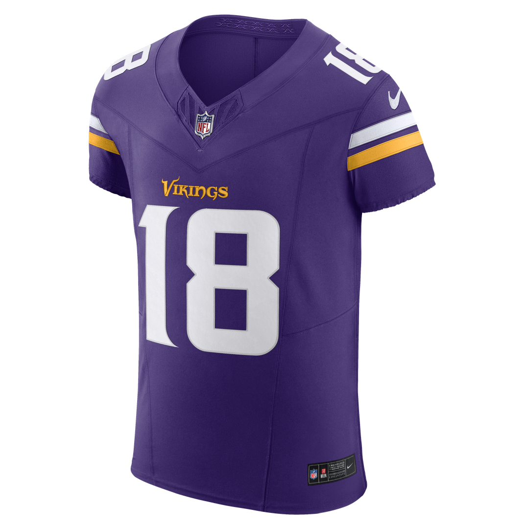 Justin Jefferson Minnesota Vikings Nike Vapor F.U.S.E. Elite Jersey - Purple