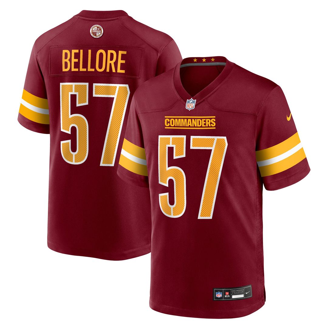 Nick Bellore Washington Commanders Nike Team Game Jersey - Burgundy