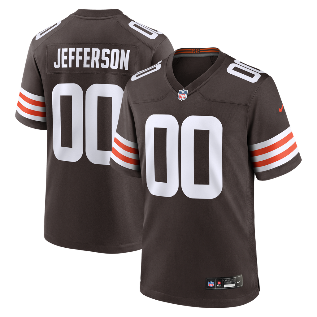 Justin Jefferson Cleveland Browns Nike Game Official Jersey - Brown