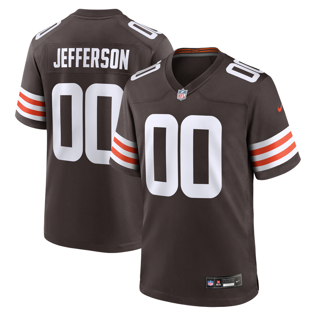 Justin Jefferson Cleveland Browns Nike Game Official Jersey - Brown