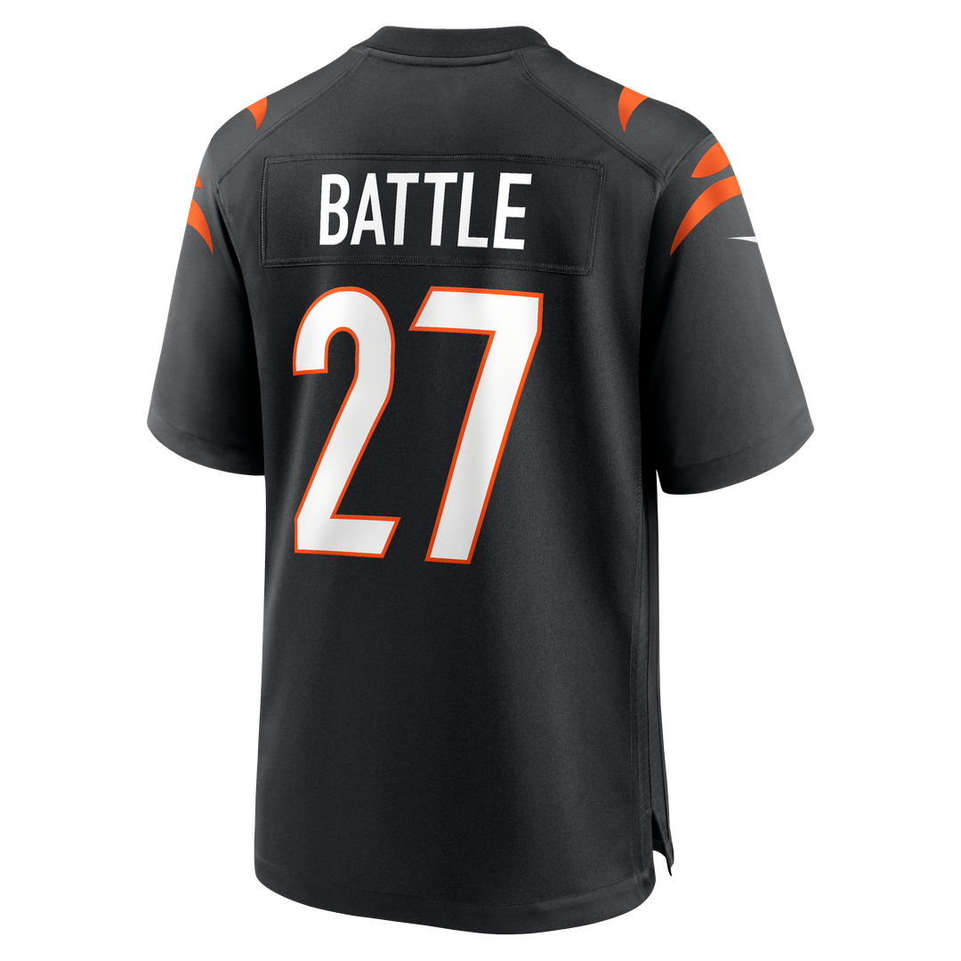 Jordan Battle Cincinnati Bengals Nike Team Game Jersey - Black