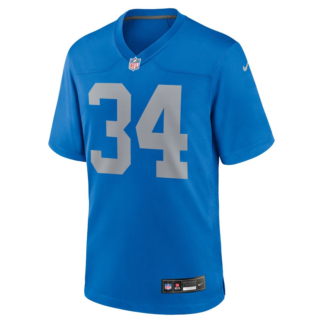 Alex Anzalone Detroit Lions Nike Alternate Game Official Jersey -  Blue