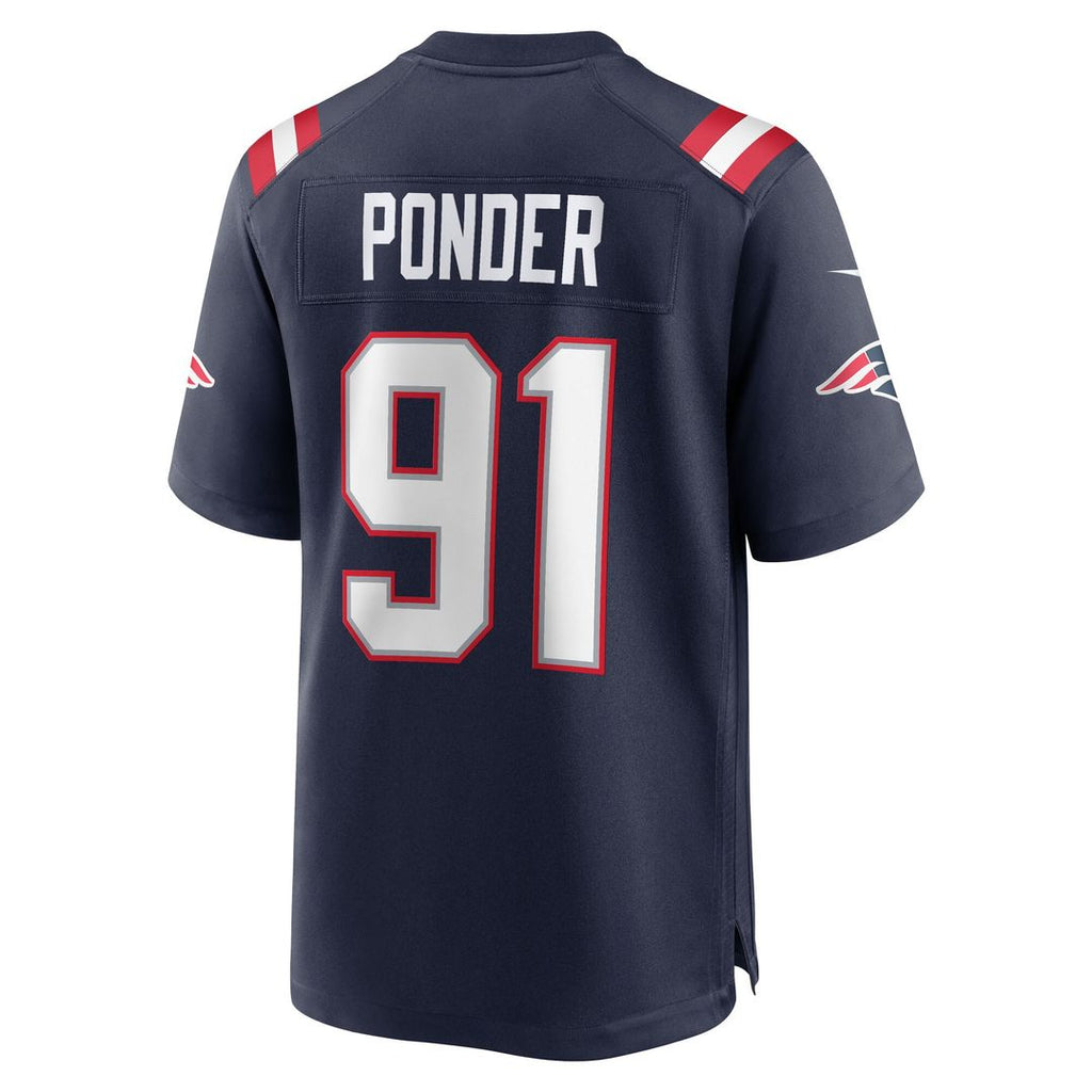 Elijah Ponder New England Patriots Nike Team Game Jersey - Navy